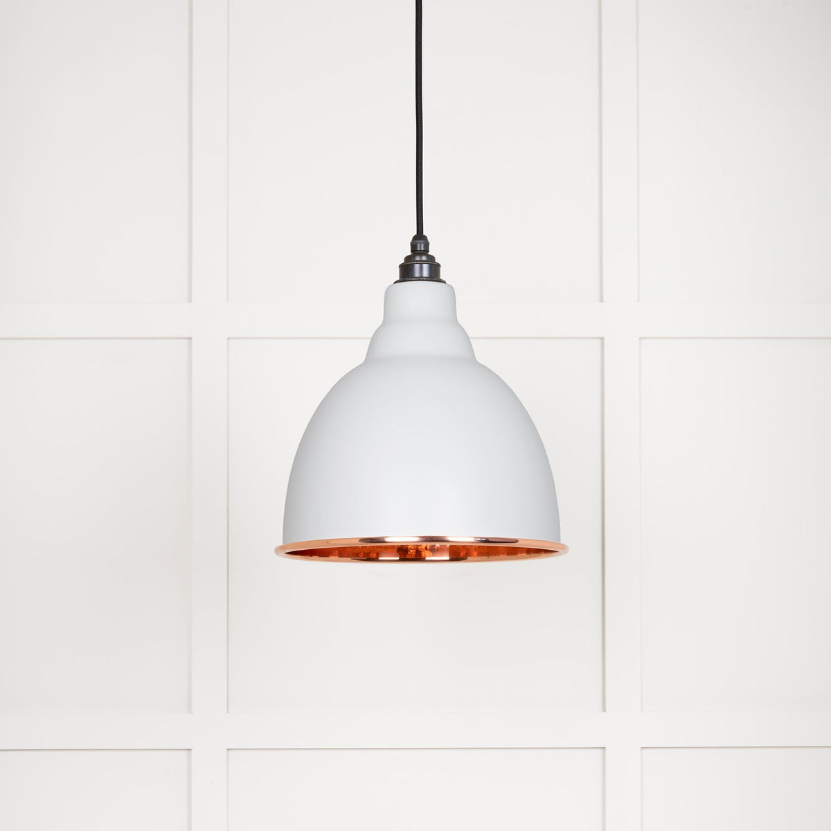 Hammered Copper Brindley Pendant by From The Anvil