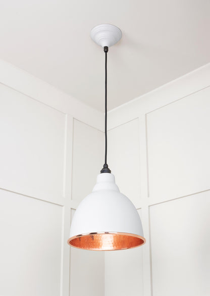 Hammered Copper Brindley Pendant by From The Anvil