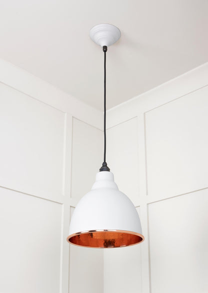 Hammered Copper Brindley Pendant by From The Anvil