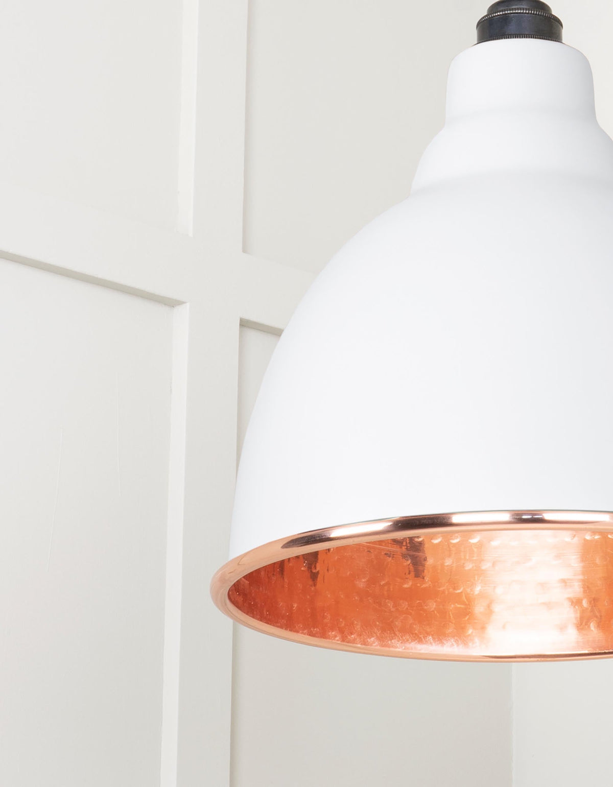 Hammered Copper Brindley Pendant by From The Anvil