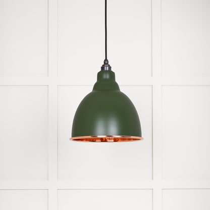 Hammered Copper Brindley Pendant by From The Anvil