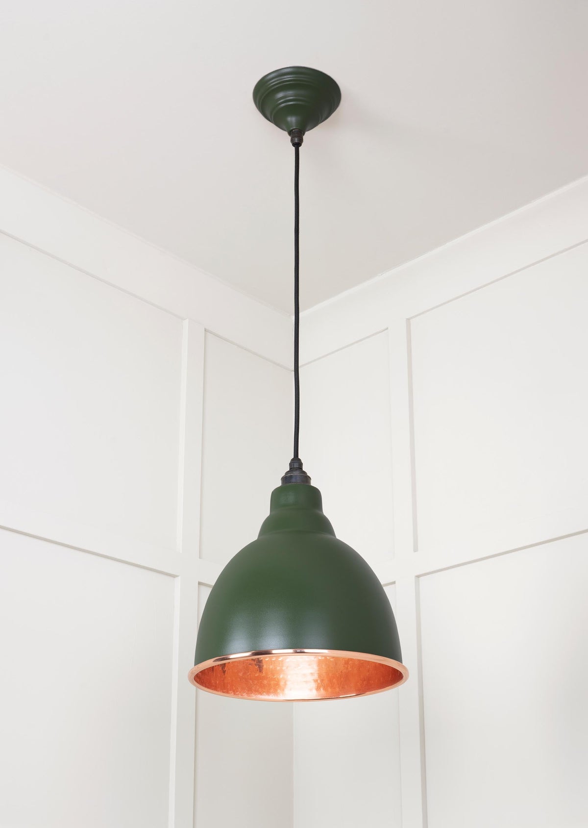 Hammered Copper Brindley Pendant by From The Anvil