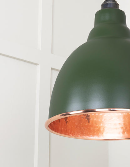 Hammered Copper Brindley Pendant by From The Anvil