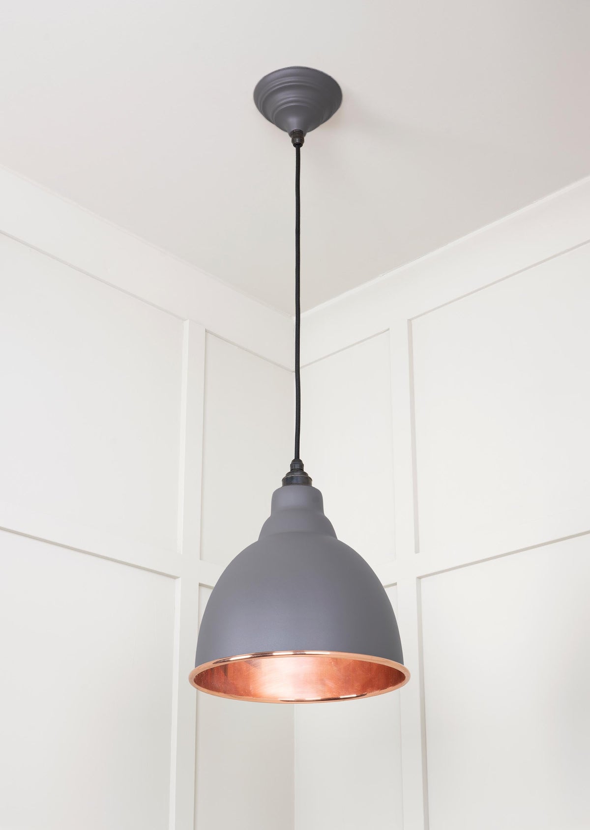 Smooth Copper Brindley Pendant by From The Anvil