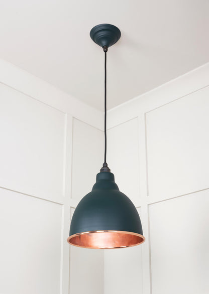 Smooth Copper Brindley Pendant by From The Anvil