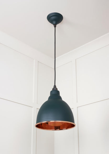 Smooth Copper Brindley Pendant by From The Anvil