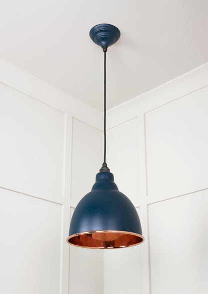 Smooth Copper Brindley Pendant by From The Anvil