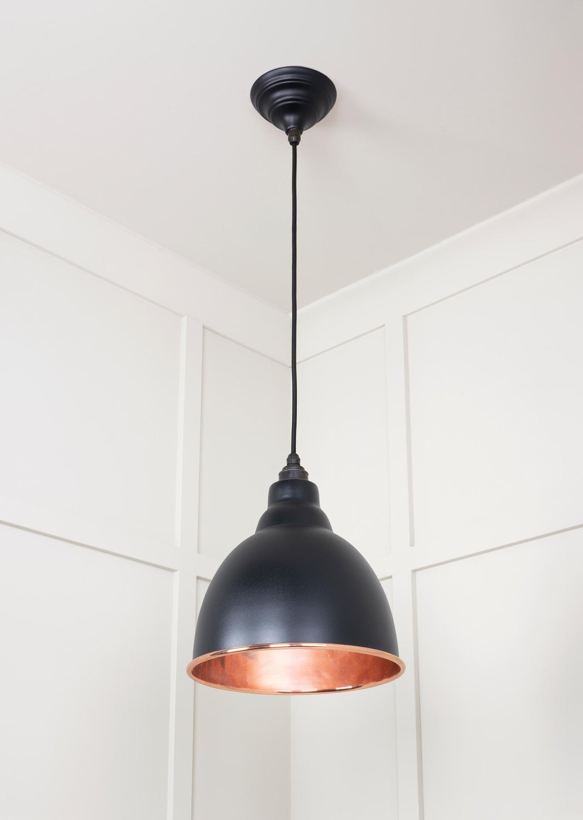 Smooth Copper Brindley Pendant by From The Anvil