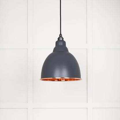 Hammered Copper Brindley Pendant by From The Anvil