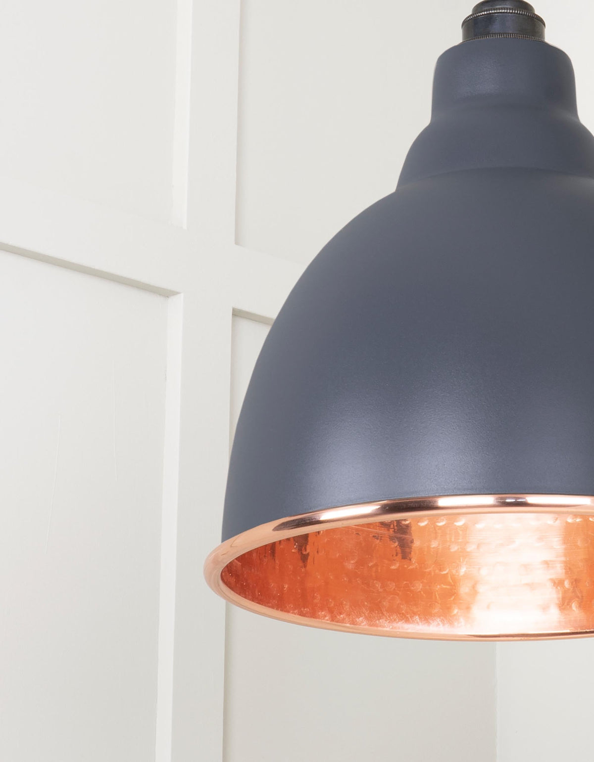 Hammered Copper Brindley Pendant by From The Anvil