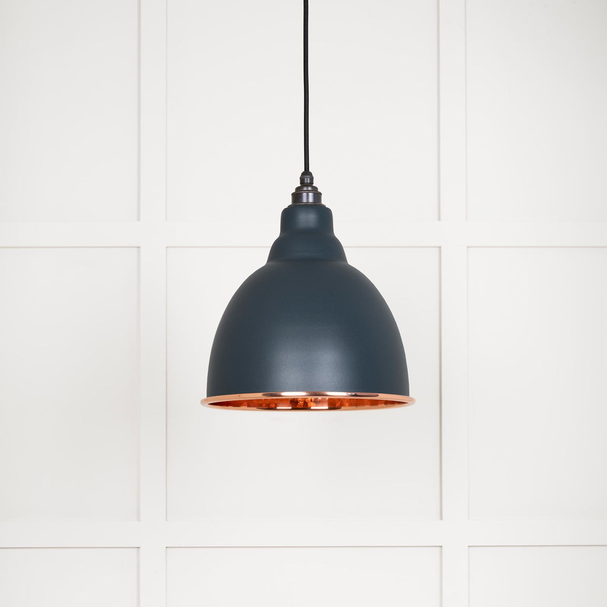 Hammered Copper Brindley Pendant by From The Anvil