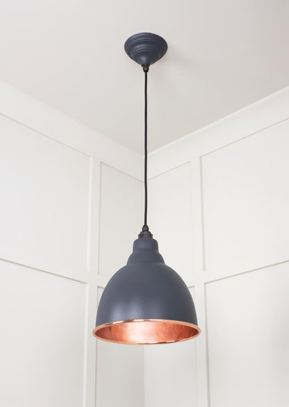 Smooth Copper Brindley Pendant by From The Anvil