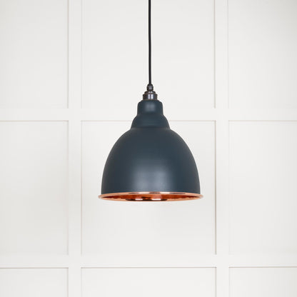 Smooth Copper Brindley Pendant by From The Anvil