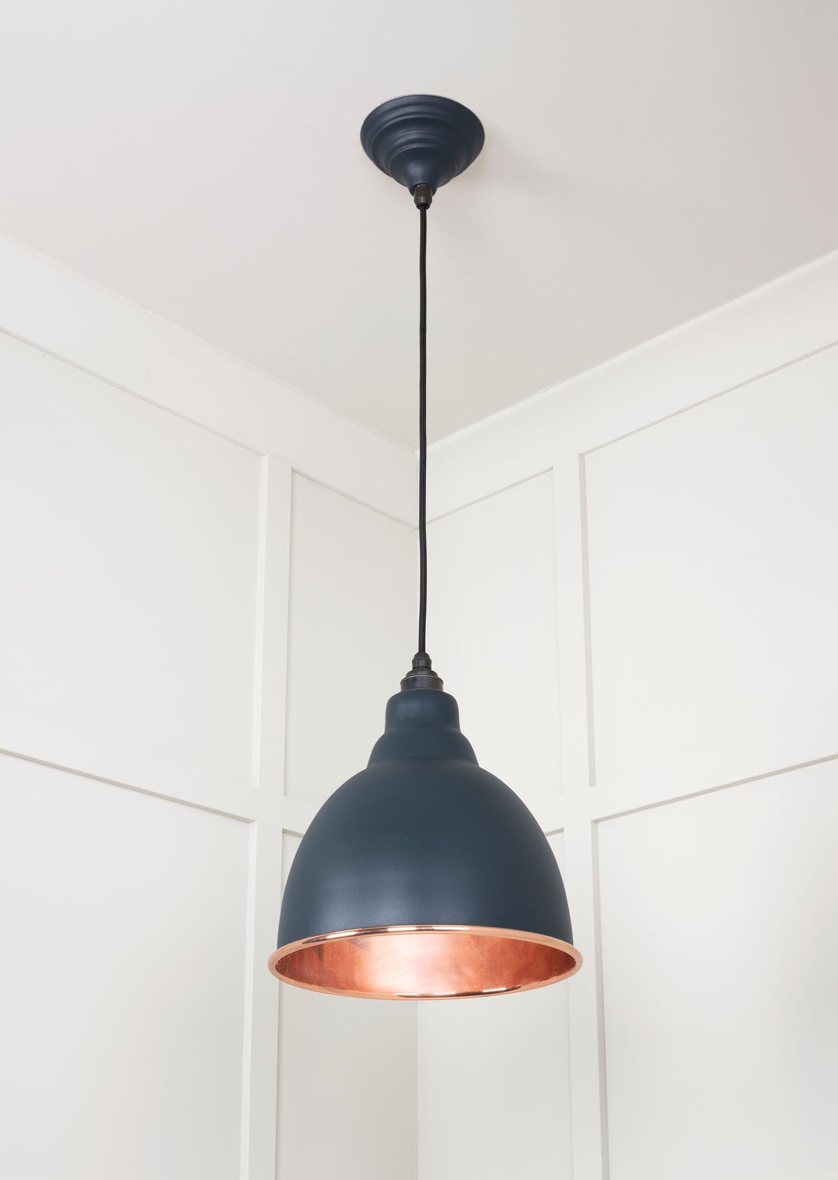 Smooth Copper Brindley Pendant by From The Anvil