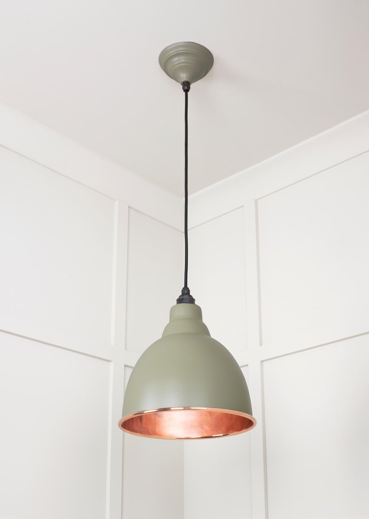 Smooth Copper Brindley Pendant by From The Anvil