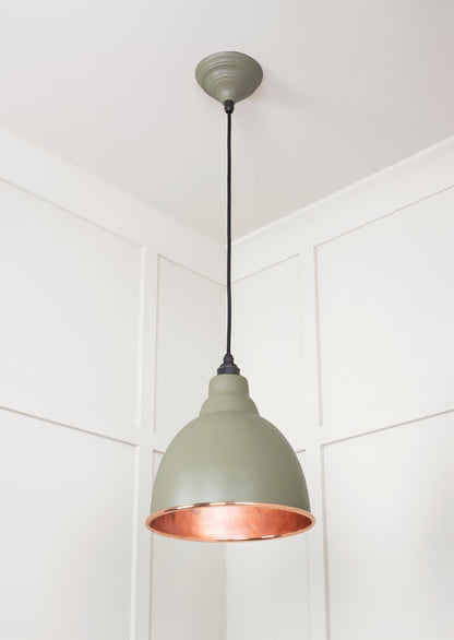 Smooth Copper Brindley Pendant by From The Anvil