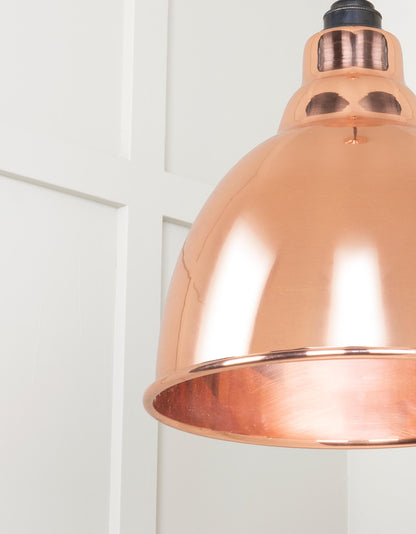 Smooth Copper Brindley Pendant by From The Anvil