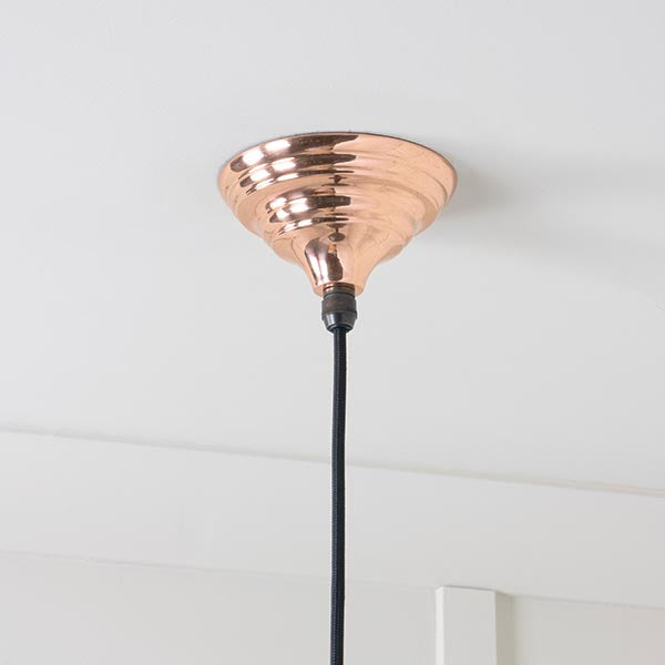 Smooth Copper Brindley Pendant by From The Anvil