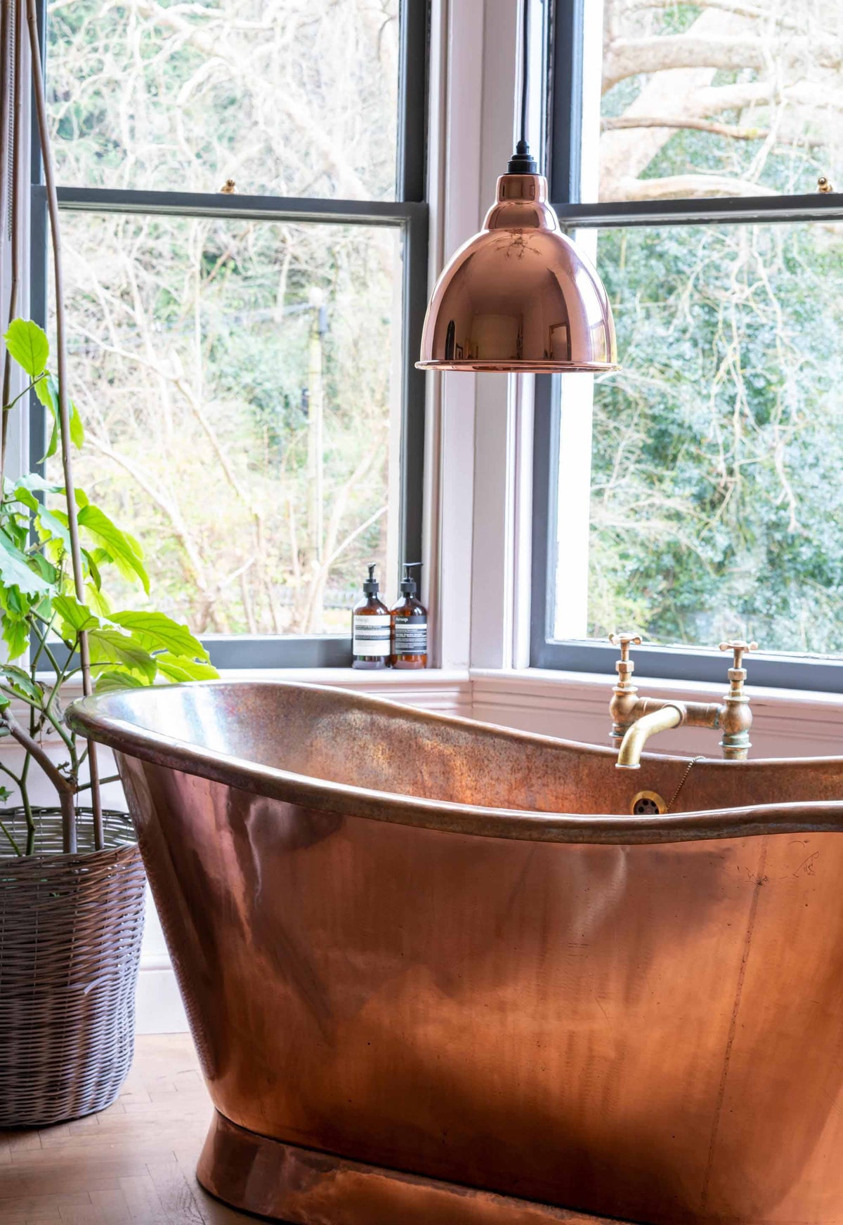 Smooth Copper Brindley Pendant by From The Anvil