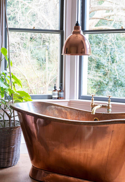 Smooth Copper Brindley Pendant by From The Anvil