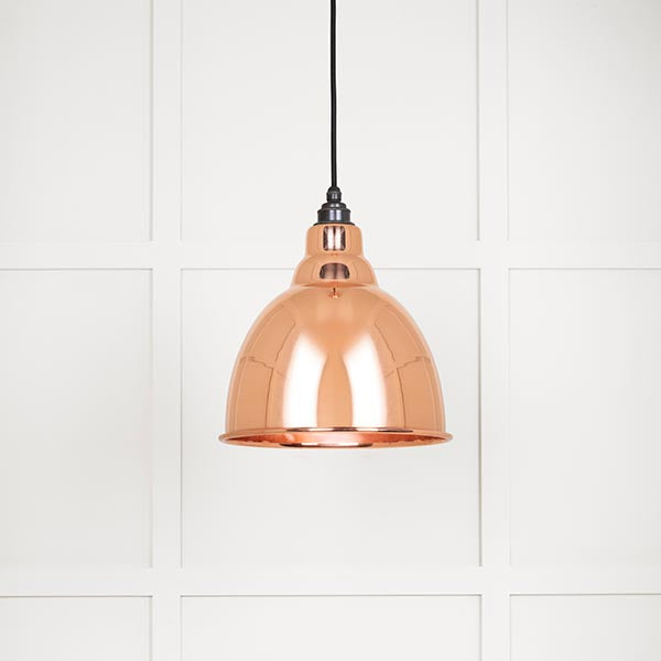 Smooth Copper Brindley Pendant by From The Anvil