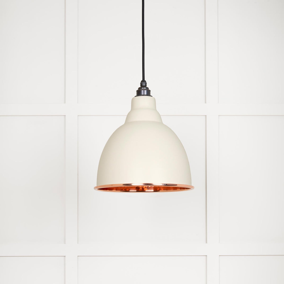 Hammered Copper Brindley Pendant by From The Anvil