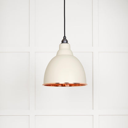 Hammered Copper Brindley Pendant by From The Anvil