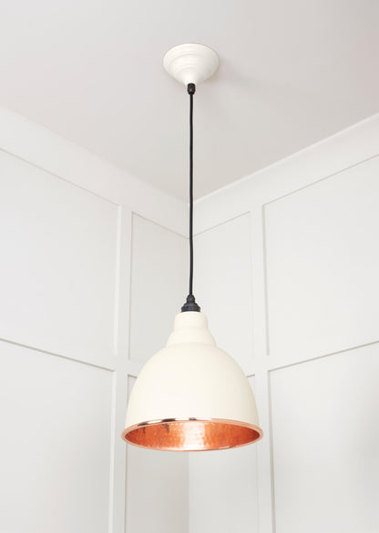 Hammered Copper Brindley Pendant by From The Anvil