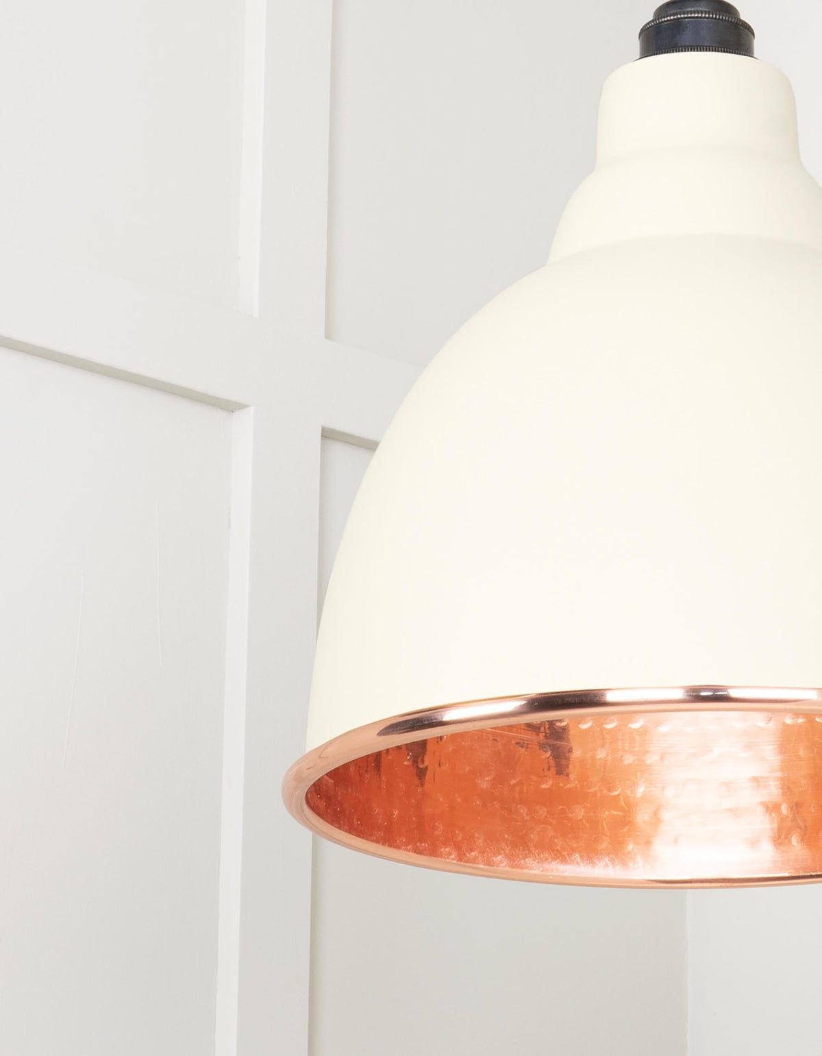 Hammered Copper Brindley Pendant by From The Anvil