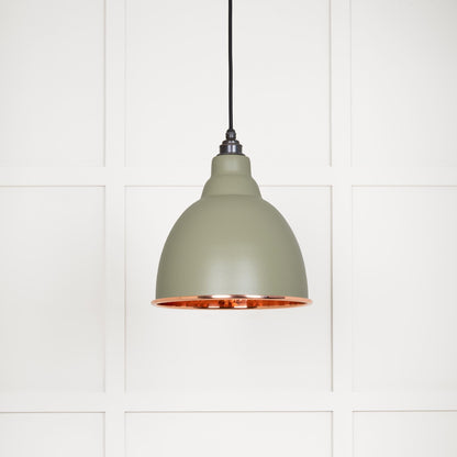 Hammered Copper Brindley Pendant by From The Anvil