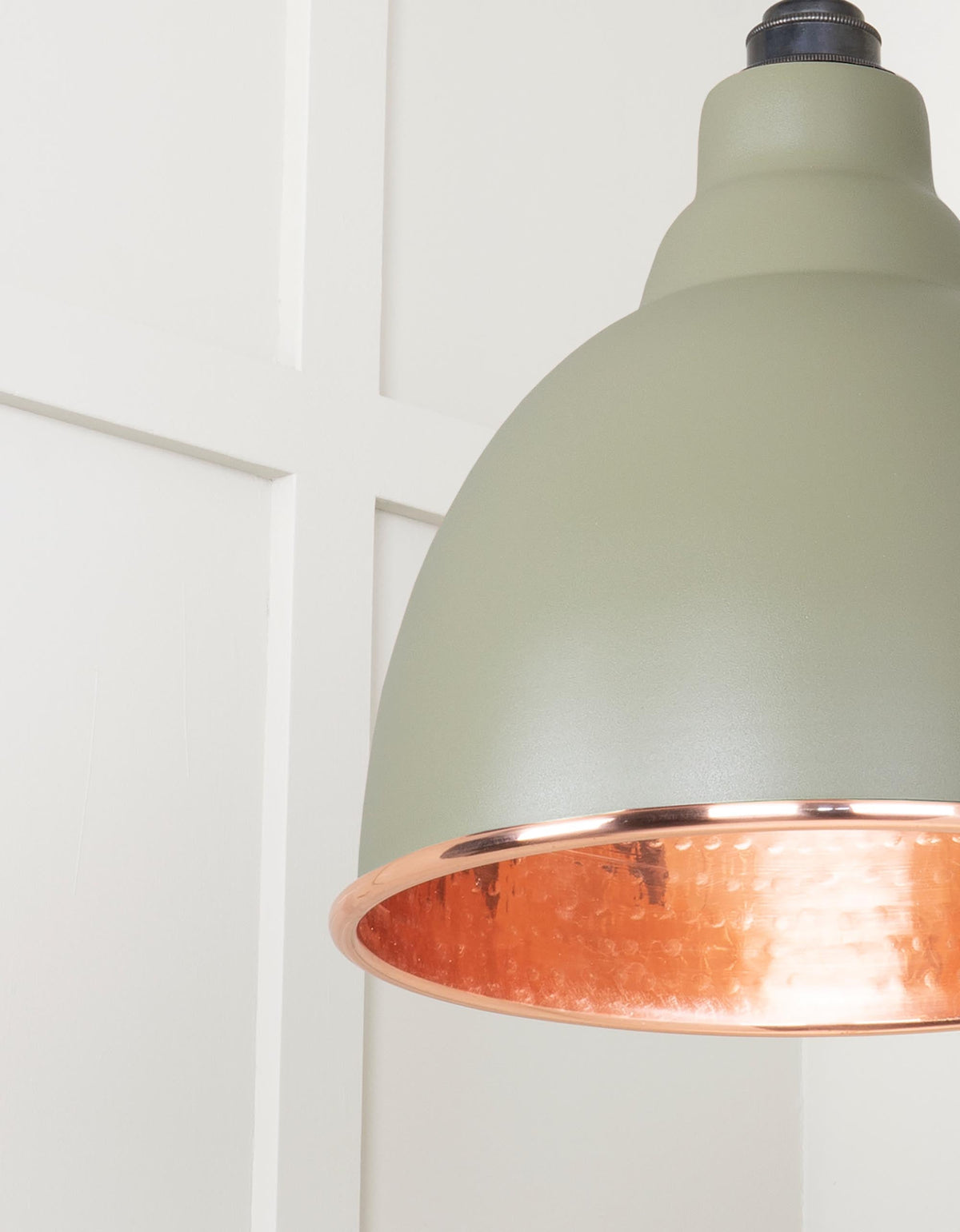 Hammered Copper Brindley Pendant by From The Anvil