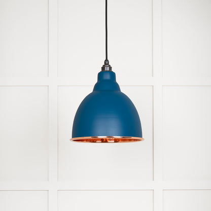 Hammered Copper Brindley Pendant by From The Anvil
