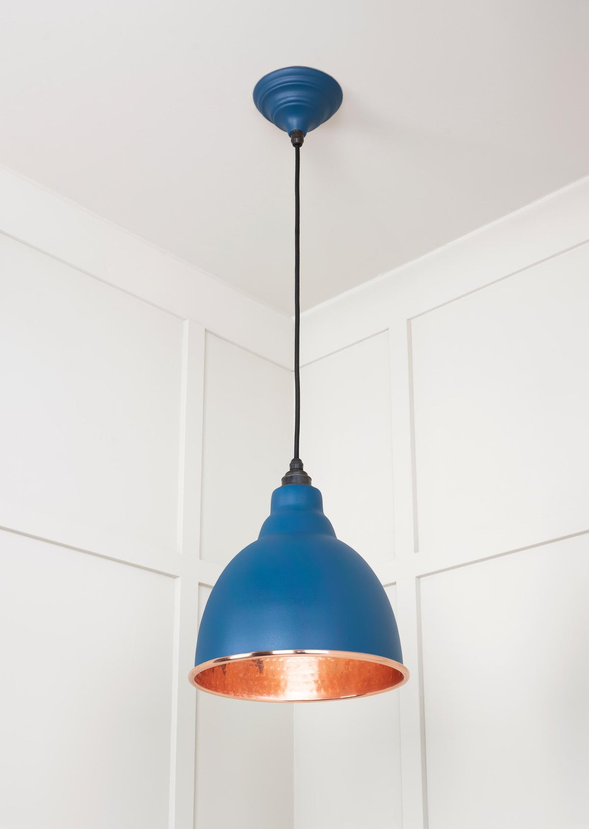 Hammered Copper Brindley Pendant by From The Anvil