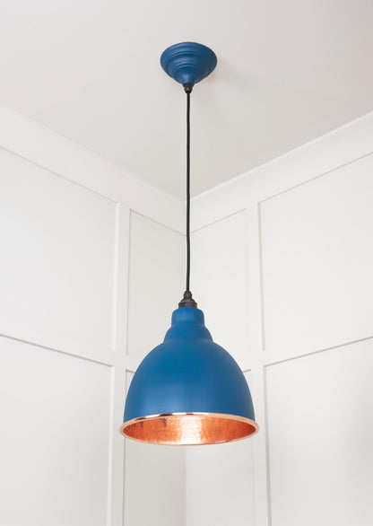Hammered Copper Brindley Pendant by From The Anvil