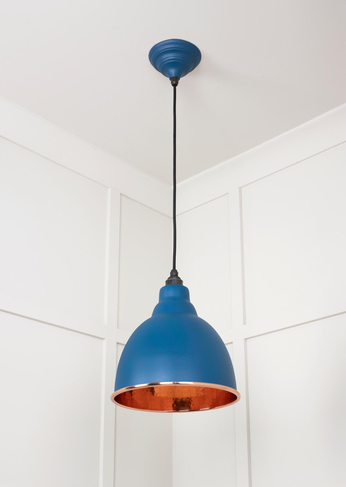 Hammered Copper Brindley Pendant by From The Anvil