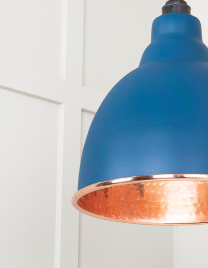 Hammered Copper Brindley Pendant by From The Anvil