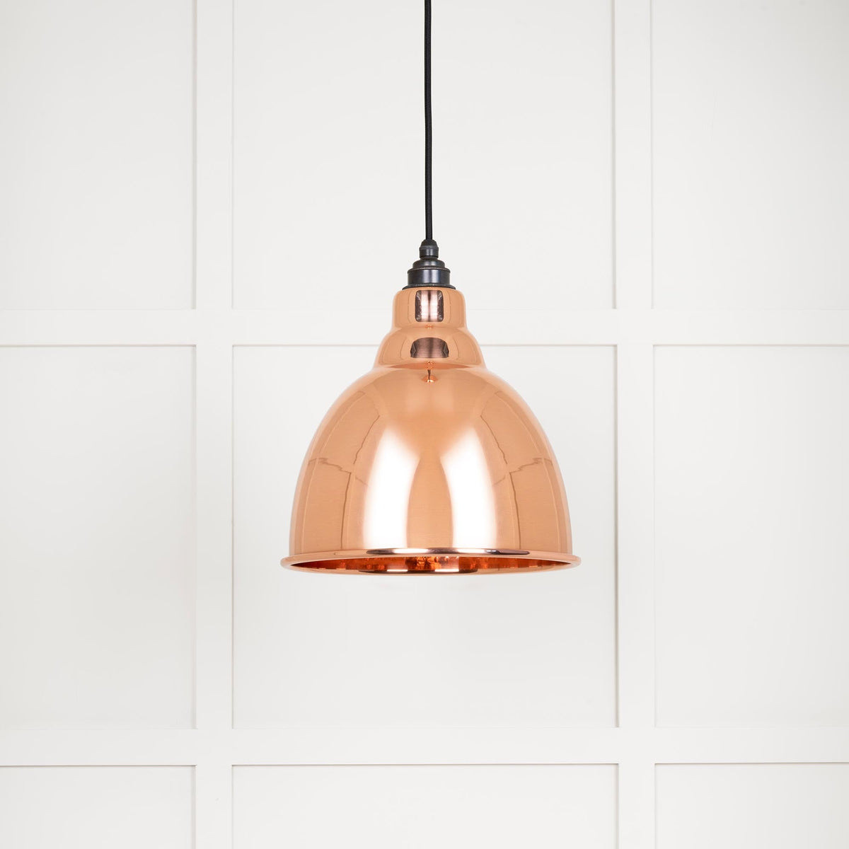 Hammered Copper Brindley Pendant by From The Anvil
