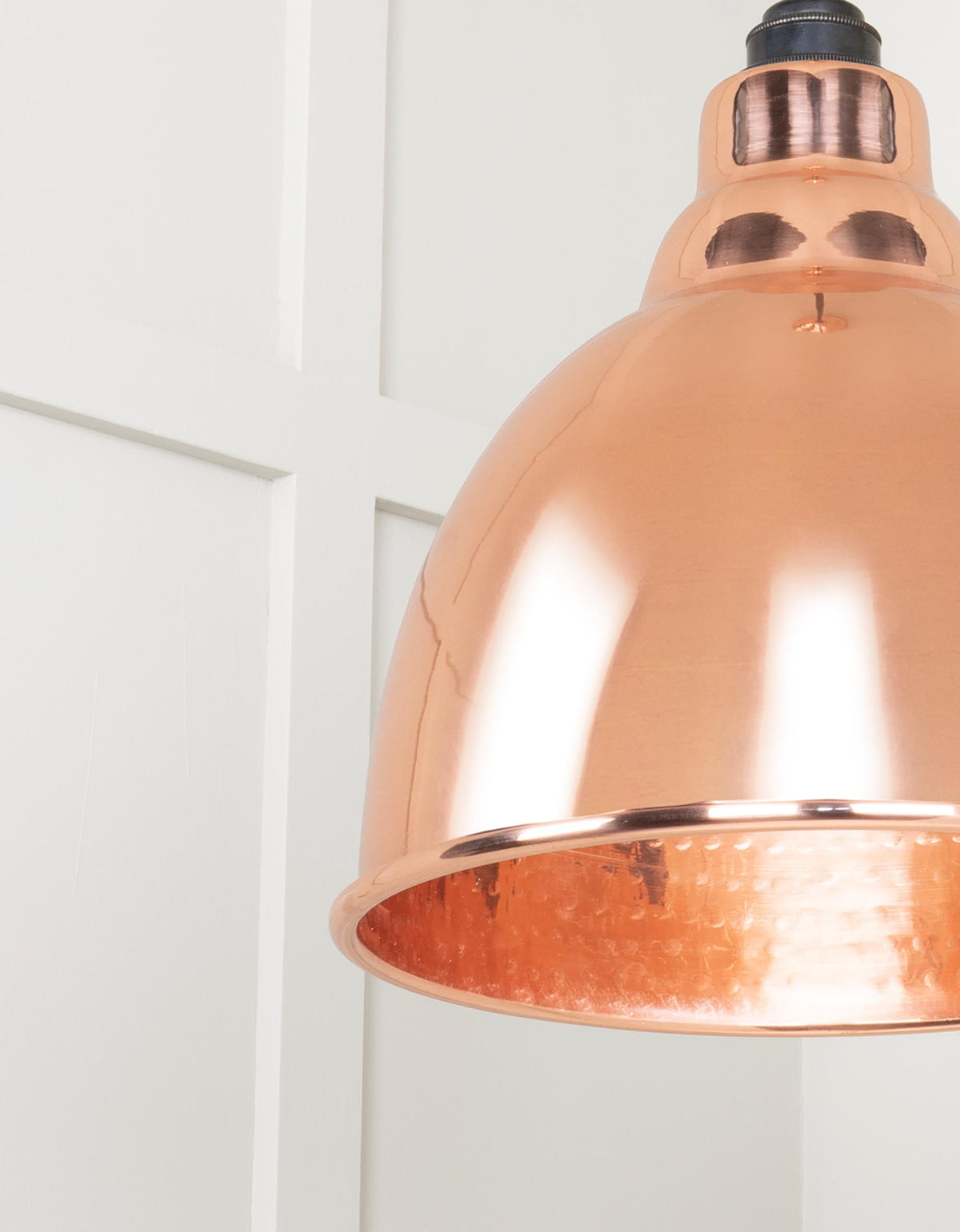 Hammered Copper Brindley Pendant by From The Anvil
