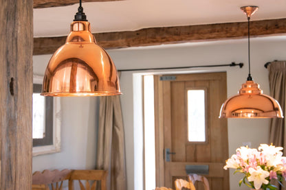 Hammered Copper Brindley Pendant by From The Anvil