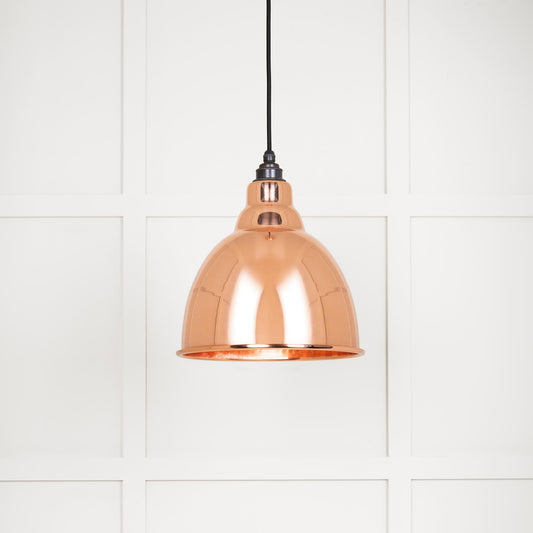 From The Anvil's Hammered Copper Hammered Copper Brindley Pendant