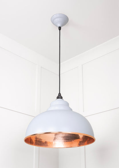 Hammered Copper Harborne Pendant by From The Anvil