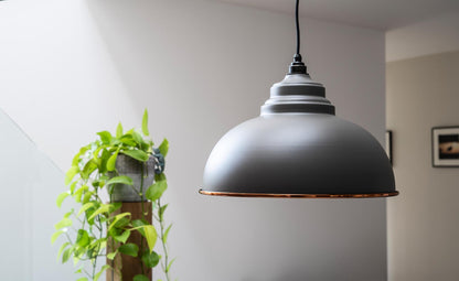 Hammered Copper Harborne Pendant by From The Anvil