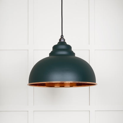 Hammered Copper Harborne Pendant by From The Anvil