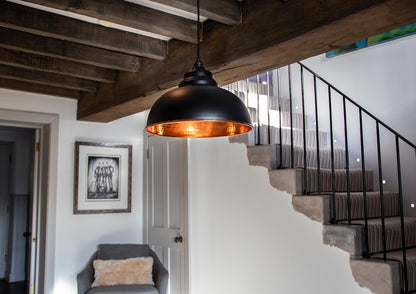 Hammered Copper Harborne Pendant by From The Anvil
