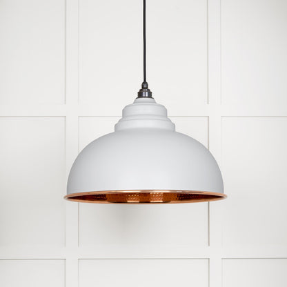 Hammered Copper Harborne Pendant by From The Anvil