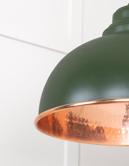Hammered Copper Harborne Pendant by From The Anvil