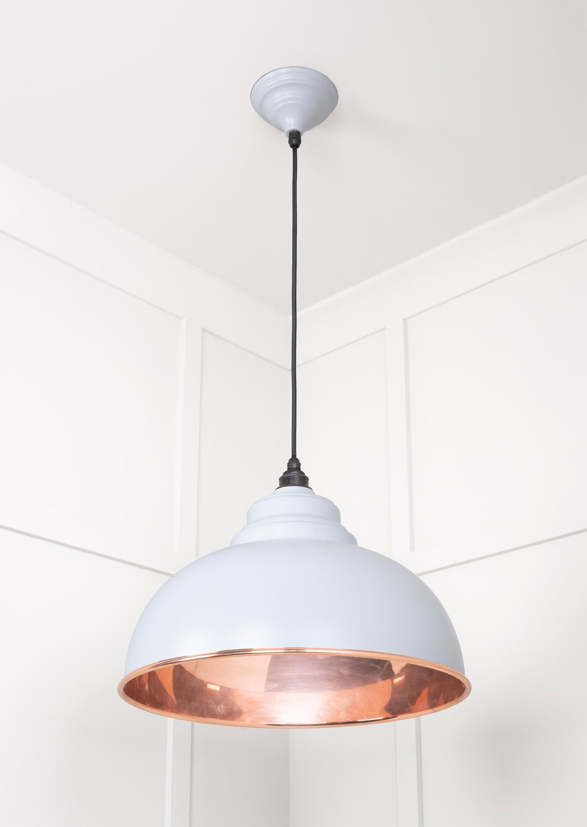 Smooth Copper Harborne Pendant by From The Anvil
