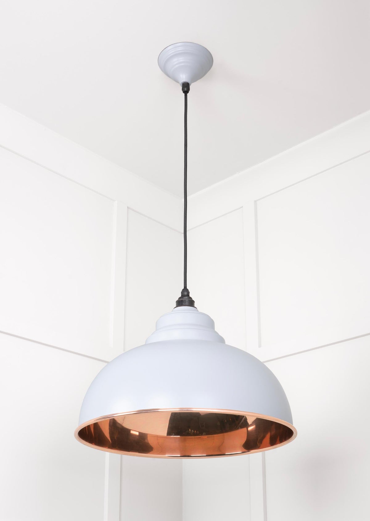 Smooth Copper Harborne Pendant by From The Anvil