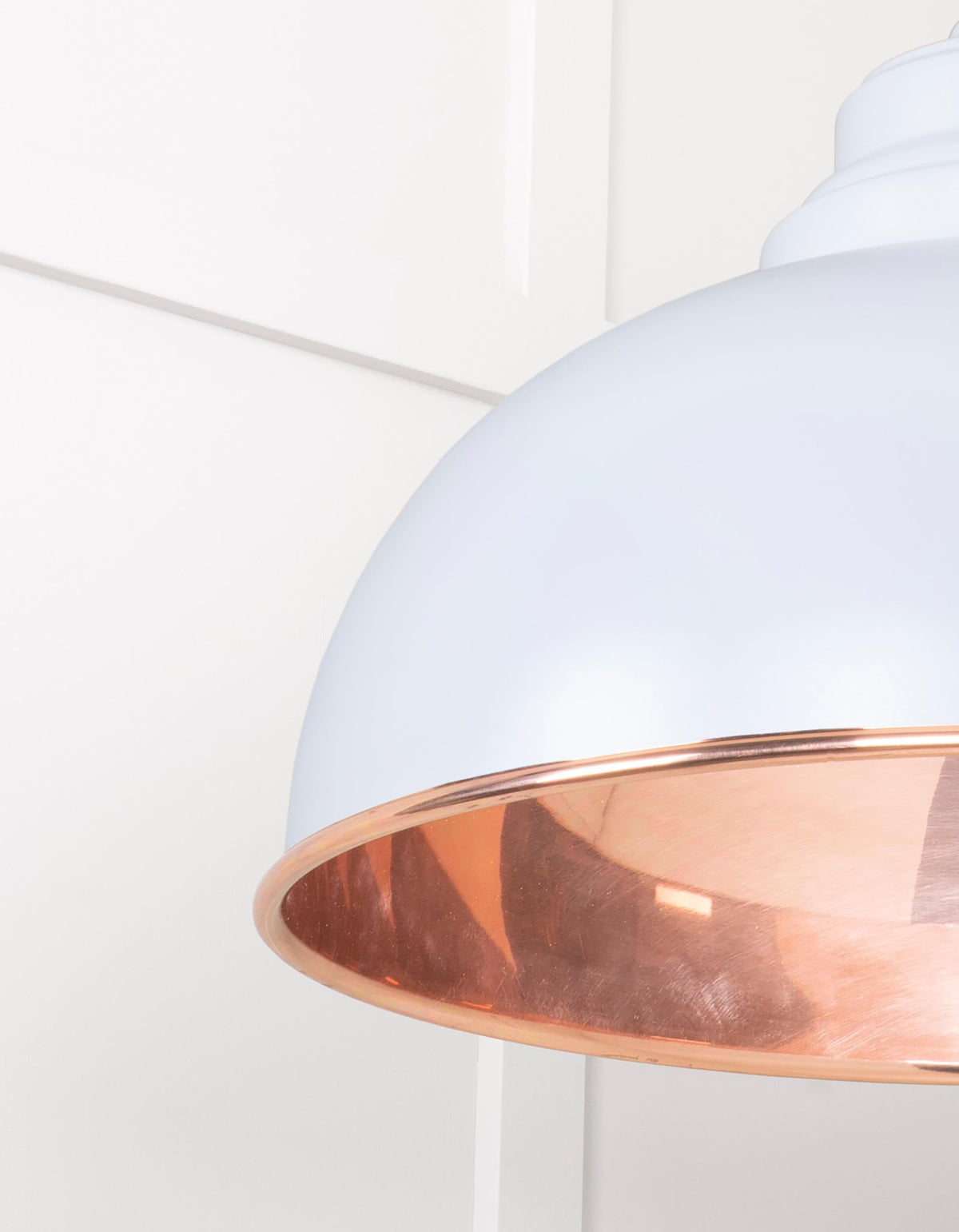 Smooth Copper Harborne Pendant by From The Anvil