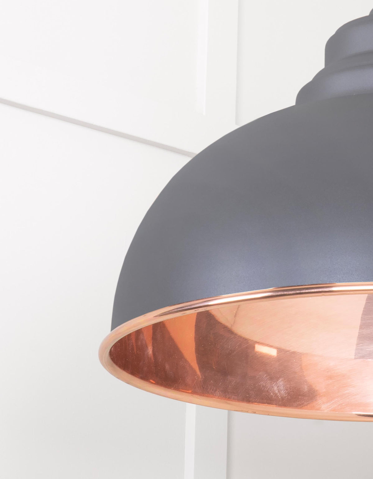 Smooth Copper Harborne Pendant by From The Anvil